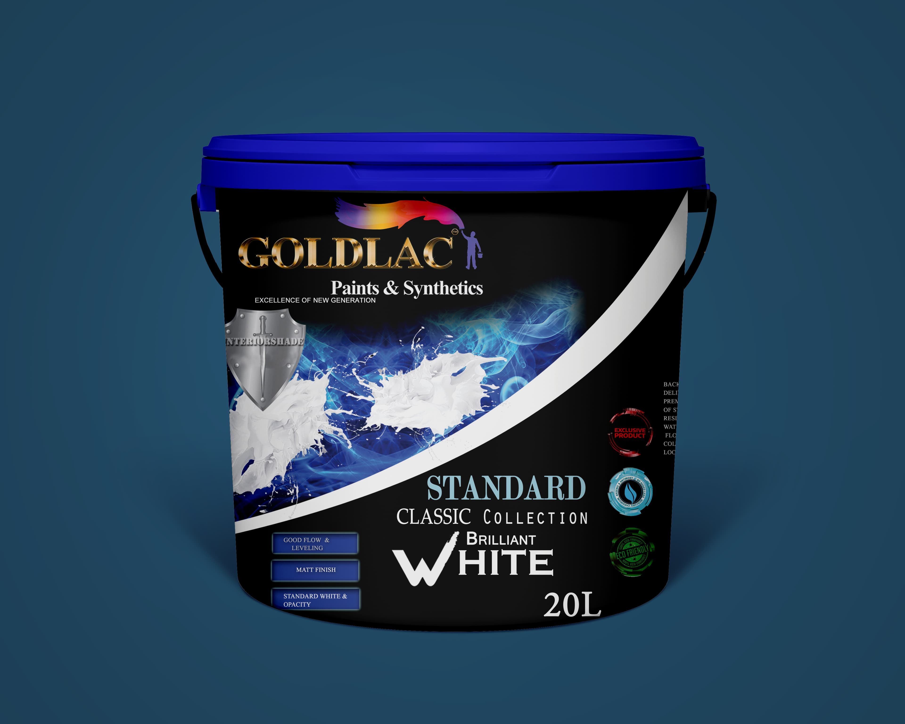Interior Brilliant White - Premium Quality Paint by Goldlac Paints